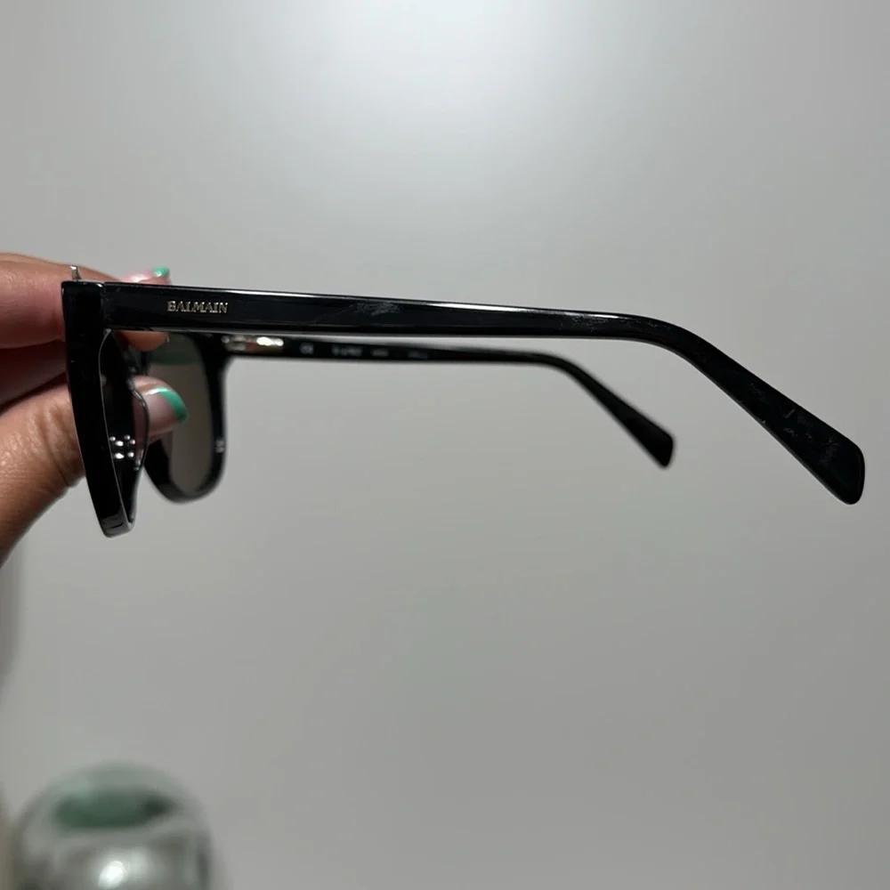 Balmain Black and Gold Prescription Sunglasses